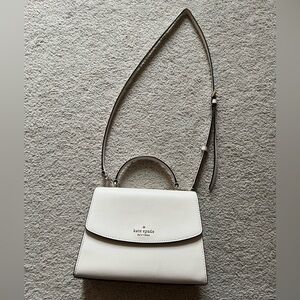 Cream Kate spade bag